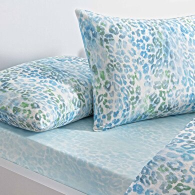 resm Taç Arwen Ranforce Çift Kişilik Nevresim Takımı Mavi