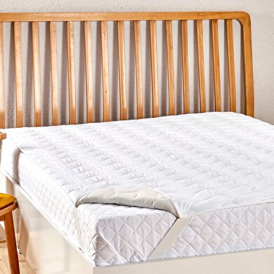 resm Taç Dreamer Pamuk Tek Kişilik Uyku Pedi Beyaz