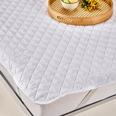 resm Taç Eco Care Tek Kişilik Sıvı Geçirmez Yatak Alezi Beyaz