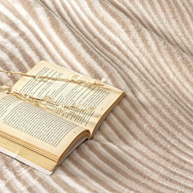 resm Taç Dune Tek Kişilik Battaniye Bej