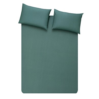 resm Taç Butik Brisa Pamuk Çarşaf Çift Kişilik Yeşil