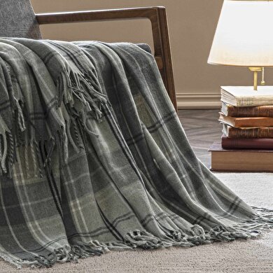 resm Taç Butik Doğu Ekspresi Akrilik Throw Gri