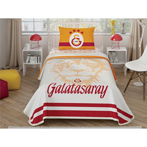 Resim Taç Galatasaray Aslan Logo Tek Kişilik  Pike Takımı
