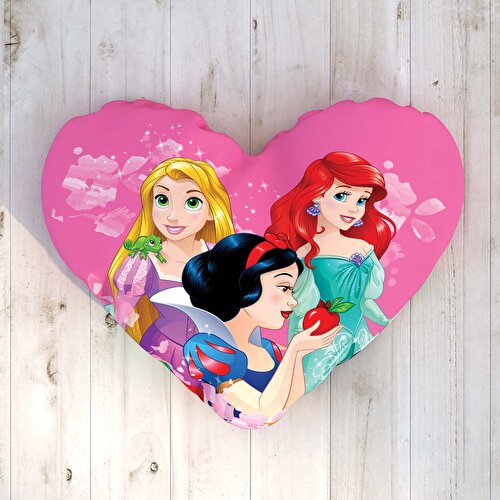 Resim Disney Princess Heart Pamuk Lisanslı Kırlent