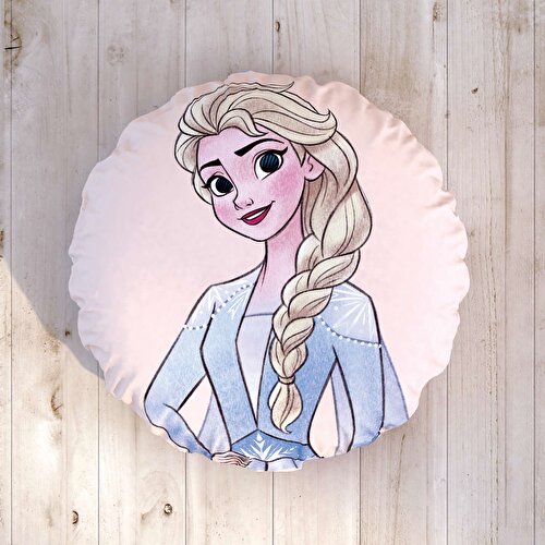 Resim Disney Frozen 2 Elsa Anna Pamuk Lisanslı Kırlent