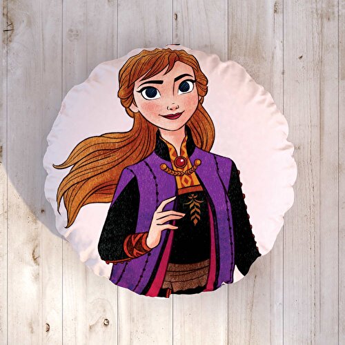 Resim Disney Frozen 2 Elsa Anna Pamuk Lisanslı Kırlent