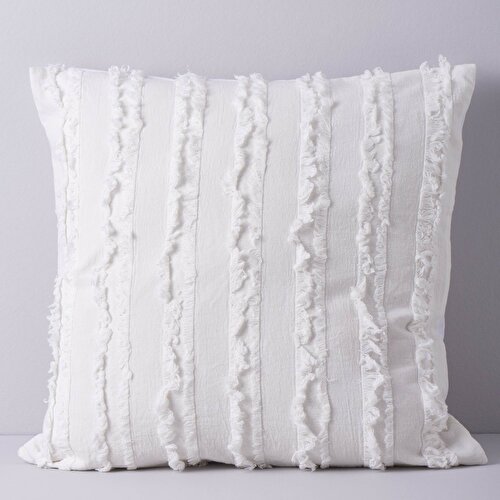Resim Linens Lunna Dekoratif Yastık Beyaz 45x45 cm