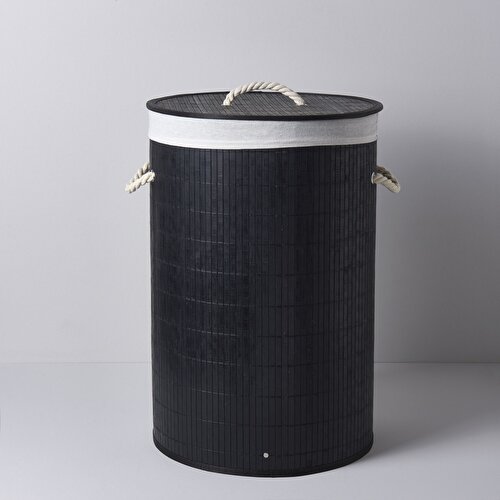 Resim Linens Lenta Çamaşır Sepeti Siyah 40x40 cm