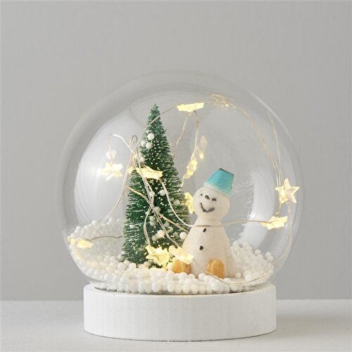 Resim Linens Snowy 12x12,5 cm Ledli Dekor