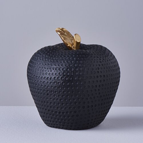 Resim Linens Apple 12x12x12 cm Biblo Siyah