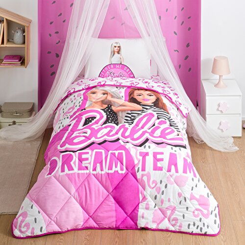 Resim Taç Lisanslı Barbie Dream Yorgan Seti