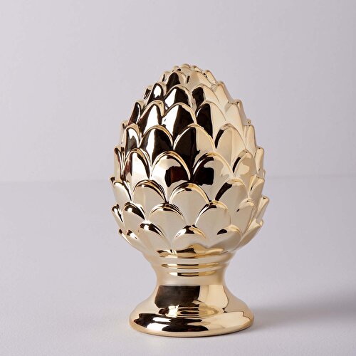 Resim Linens Cone 10x10x15 cm Dekor Gold