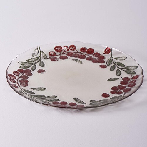 Resim Linens Kokina Cam 33 cm Dekoratif Servis Tabağı