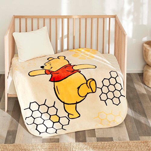 Resim Lisanslı Disney Winnie The Pooh Honeycomb Baby Bebek Battaniye