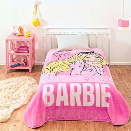Resim Lisanslı Barbie Girl Power Battaniye