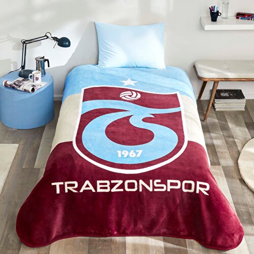 Resim Lisanslı Trabzonspor Üç Renk Battaniye