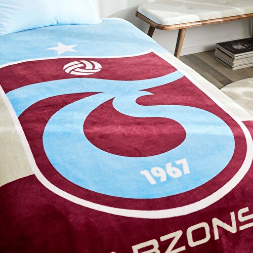 Resim Lisanslı Trabzonspor Üç Renk Battaniye