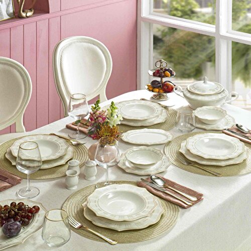 Resim Pierre Cardin Karina 60 Parça 12 Kişilik Yemek Takımı