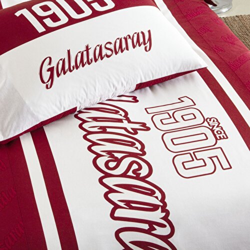 Resim Taç Lisanslı Galatasaray 1905 Glow Tek Kişilik Pamuk Nevresim Takımı