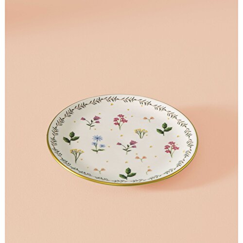 Resim Butik Seramik Pasta Tabağı Alaçatı Pembe