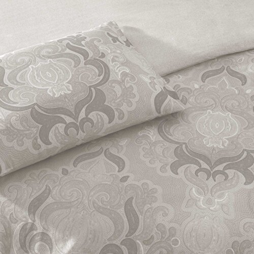 Resim Taç Norellia Ranforce Çift Kişilik Nevresim Takımı Gri