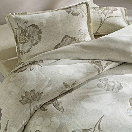 Resim Taç Reborn Primrose Bambu Çift Kişilik Nevresim Takımı Bej