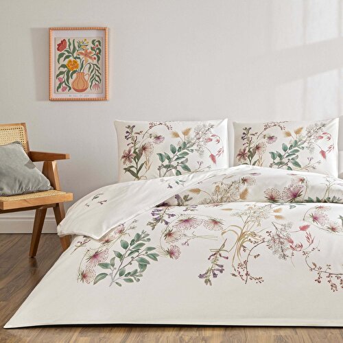 Resim Taç Elowen Ranforce Tek Kişilik Nevresim Takımı Yeşil