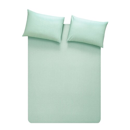 Resim Taç Butik Brisa Pamuk Çarşaf Tek Kişilik Yeşil