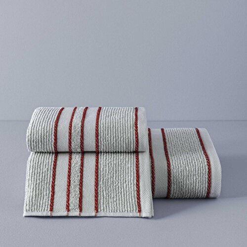 Resim Taç Butik Doğu Ekspresi Pamuk Banyo Havlusu Gri 70x140