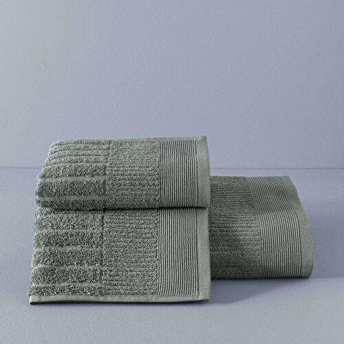 Resim Taç Butik Doğu Ekspresi Pamuk Yüz Havlusu Antrasit 50x85