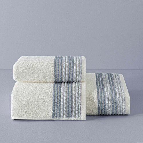 Resim Taç Butik Doğu Ekspresi Pamuk Banyo Havlusu Beyaz 70x140