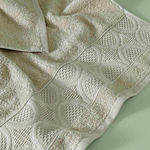 Resim Taç Butik Patagonya Pamuk Banyo Havlusu Bej 70x140