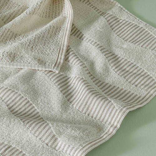 Resim Taç Butik Patagonya Pamuk Yüz Havlusu Ekru 50x85