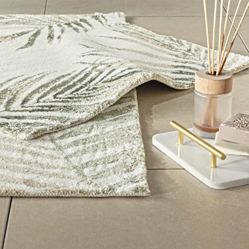 Resim Taç Palm 2'li Pamuklu Paspas Yeşil