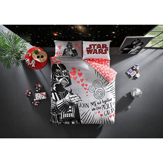 Tac Star Wars Valentine S Day Ranforce Cift Kisilik Nevresim Takimi 39144 Tac