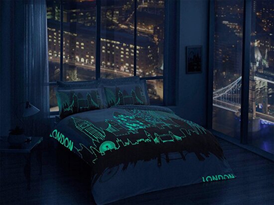 tac london saten cift kisilik glow nevresim takimi gold