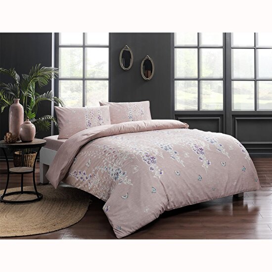 Pembe Tac Sarah Ranforce Cift Kisilik Nevresim Takimi Pembe 47148 Tac